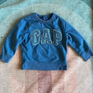 Gap Sherpa Embroidered Crewneck